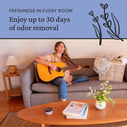 Vista 5 de Fresh Wave Gel eliminador de olores de lavanda, 7 onzas, paquete de 3, absorbentes de olores más seguros para el hogar, eliminador de olores natural