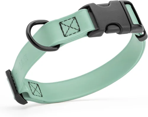 Vista 30 de Dogline Biothane - Collar impermeable para perro con hebilla de liberación rápida, resistente cincha de nailon recubierta con resistente y a prueba