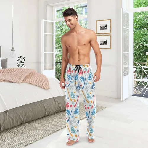 Vista 7 de Funny Pajama Pants Mens Lounge Pants Super Soft Men Pajama Bottoms with Pockets Drawstring