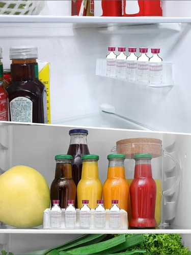 Vista 7 de YOUSHARES Organizador de almacenamiento de insulina para refrigerador, soporte de viales de péptido de 0.3 fl oz para pared de refrigerador, estuche