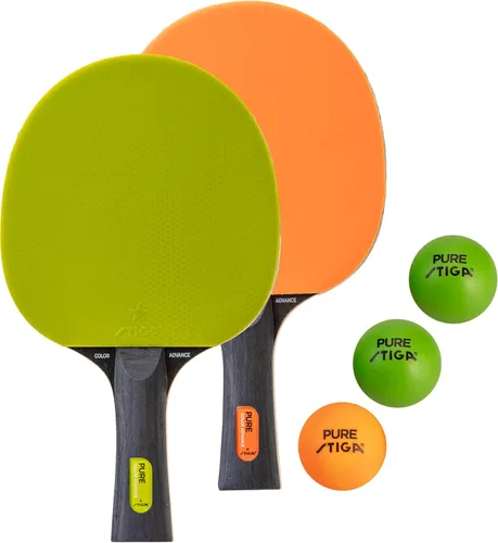 Vista 8 de STIGA Pure Color Advance Performance-Level Table Tennis Racket (Yellow)