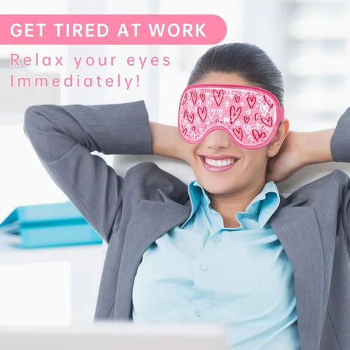 Vista 5 de Máscara refrescante para ojos fríos, máscara de compresión para ojos hinchados, reutilizable para ojos hinchados, gel de hielo para ojos cansados