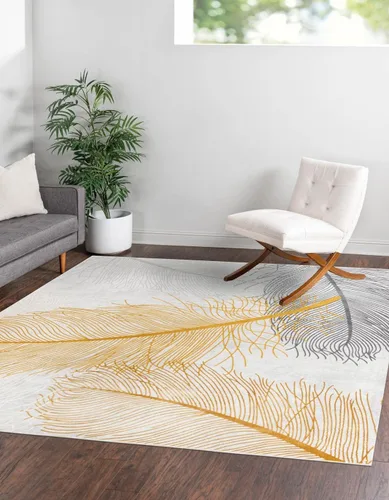 Vista 15 de Unique Loom Finsbury Collection - Alfombra de área (2 x 3 pies, rectangular, gris/marfil)