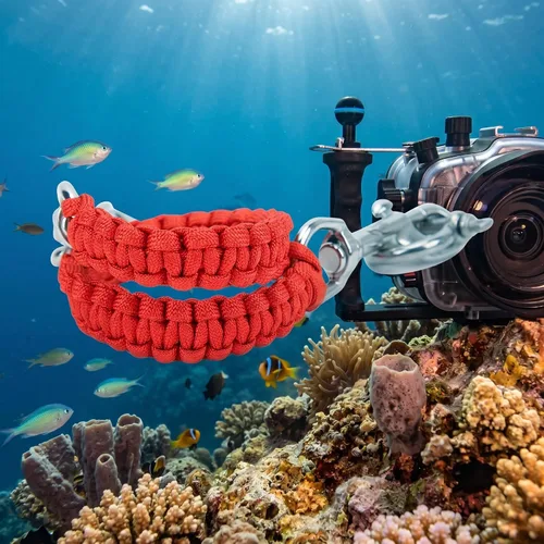 Vista 4 de VGEBY Cordón para cámara de buceo, 360 grados, retráctil, flexible, con rotación subacuática, para buceadores, buceadores, entusiastas