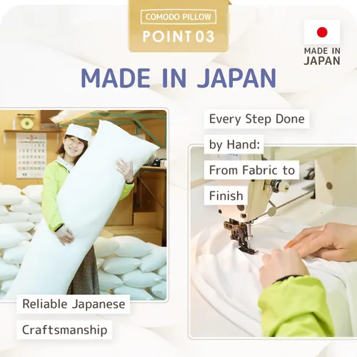 Vista 5 de Comodo Almohada corporal de clase alta (fabricada en Japón / 60 x 20 pulgadas (59.1 x 19.7 in), almohada Dakimakura para dormir de lado