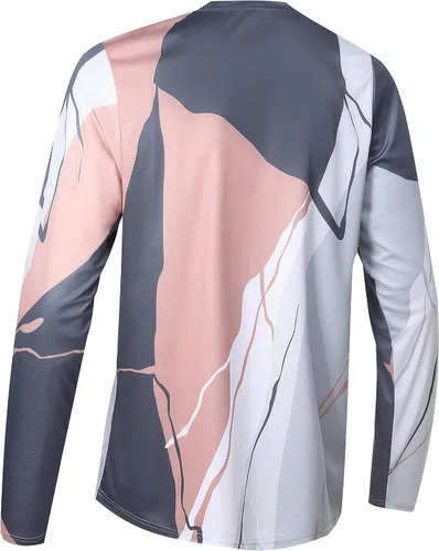 Vista 2 de Camiseta de ciclismo de montaña para hombre, camiseta de motocross BMX Downhill de manga larga