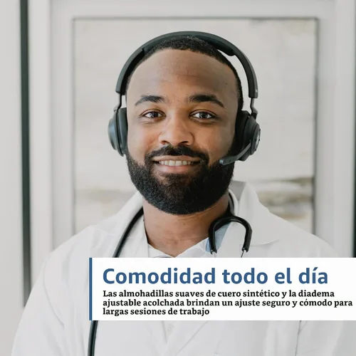 Vista 8 de Cyber Acoustics Auriculares Bluetooth HS-2000BT, ANC, ENC Cancelación