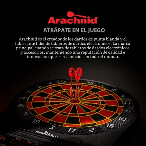 Vista 7 de Arachnid Cricket Maxx 4.0 - Juego de tablero de dardos electrónico, color negro