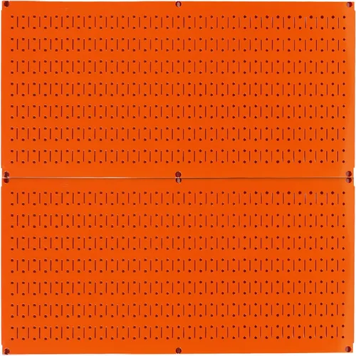 Vista 11 de Tablero horizontal para herramientas de garaje para pared, dos tablas de 32 pulgadas de ancho x 16 pulgadas de alto, fáciles de instalar Blanco