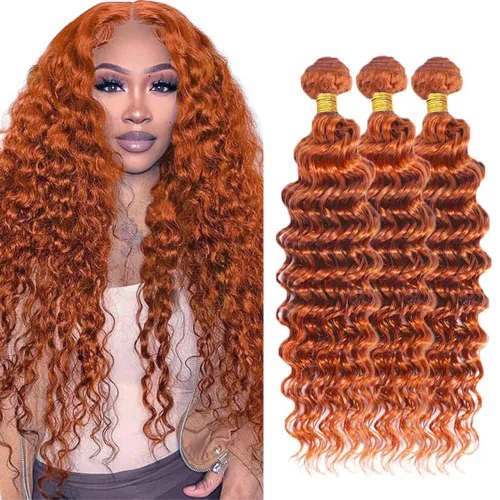 Vista 100 de Color 30 paquetes de cabello humano marrón onda del cuerpo paquetes 8 10 12 pulgadas brasileño virgen Remy extensiones de cabello humano doble trama