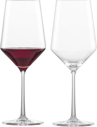 Vista 9 de ZWIESEL GLAS Juego de copas de vino tinto Burdeos pura (juego de 2), copas de Burdeos para vino tinto, copas de cristal Tritan aptas