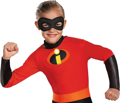 Vista 2 de Disney - Disfraz clásico de Los Increíbles Dash para niños, pequeño/4-6