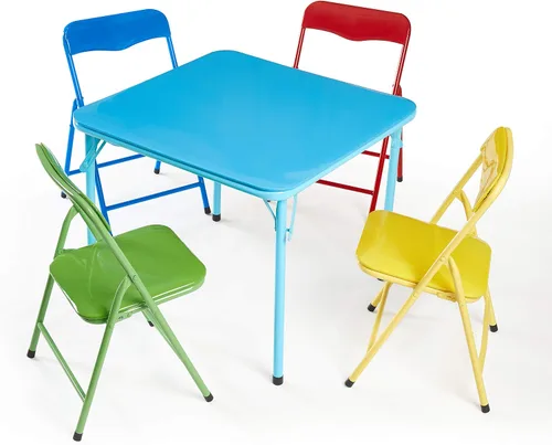 Vista 9 de Heritage Kids Juego de muebles para niños pequeños Juego de sillas de actividades para niños, muebles de sala de juegos, aprendizaje preescolar