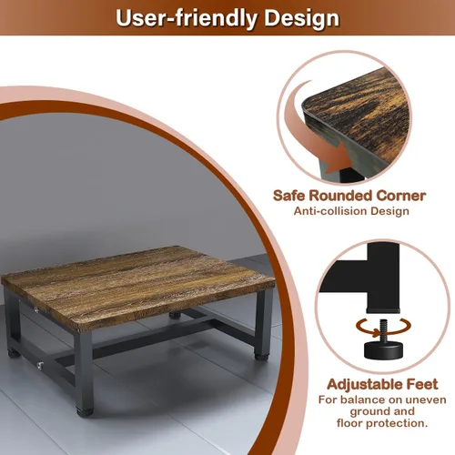 Vista 3 de Taburete de Paso de Madera para Niños Pequeños, Niños y Adultos, Taburetes de Paso Resistentes con Capacidad de Carga de 300 Libras, Taburete