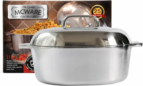 Vista 2 de Cajun Classic Asador de Aluminio Ovalado de 11 Pulgadas - GL10045