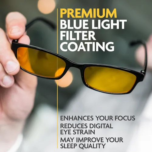 Vista 3 de Prospek Blue Light Glasses – Eye Strain Relief, Anti Glare