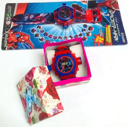 Vista 7 de Spiderman - Reloj de pulsera digital con 24 imágenes para niños y niñas, regalo X-Mas, Digital