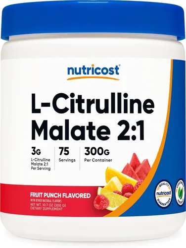 Vista 11 de Nutricost L-citrulina malato 2:1 (10.58 oz) (frambuesa azul)