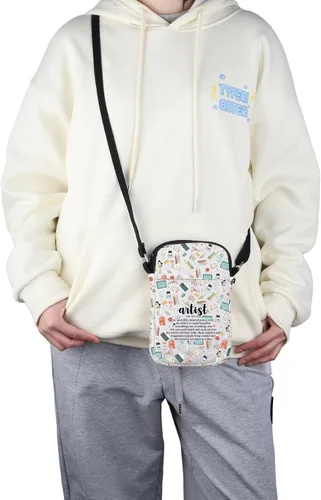 Vista 4 de G2TUP Bolsa de maquillaje Artist Definition - Bolsa de cosméticos para profesores de arte y amantes - Regalo de pintor, Definición de artista S