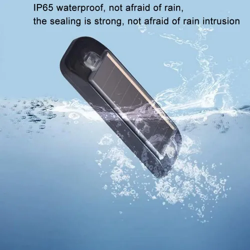 Vista 8 de Aolyty Luces de advertencia solares, luz LED intermitente IP65 impermeable luces de seguridad solar para conducción nocturna Barricada seguridad