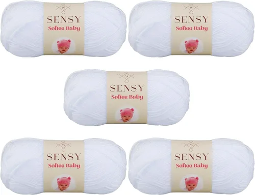 Vista 71 de Sensy Softee Hilo para Bebé, 3.5 oz, 275 yardas, Gauge 3 Light (Almendra)