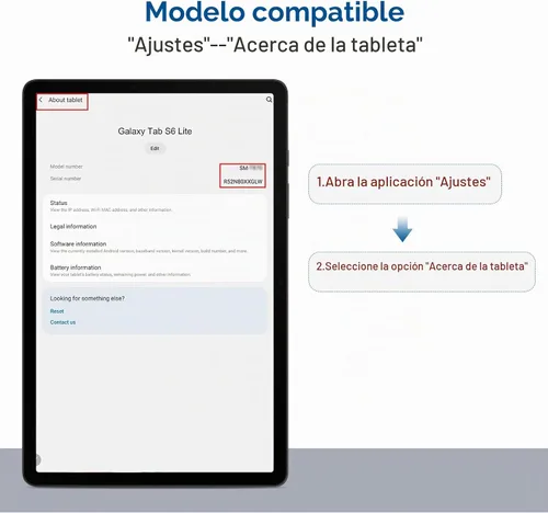 Vista 2 de SPARIN Protector de pantalla para Galaxy Tab S6 Lite 10.4