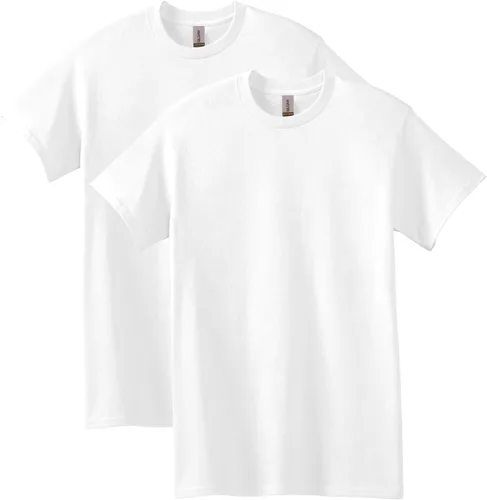Vista 27 de Gildan Camiseta de algodón pesado para adultos, estilo G5000, paquete múltiple Gris ceniza (paquete de 2)