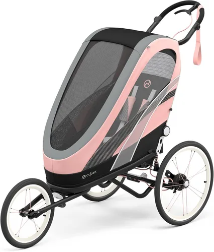 Vista 29 de CYBEX ZENO - Remolque multideportivo 4 en 1, plegado compacto, suspensión de conducción suave y neumáticos llenos de aire, remolque de bebé durante