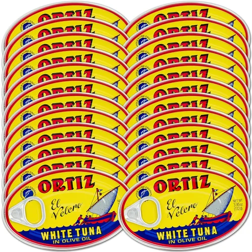 Vista 9 de Ortiz Atún blanco en aceite de oliva, rebanadas tiernas frescas, atún silvestre español, alto en proteínas y grasas Omega 3, excelente en ensaladas