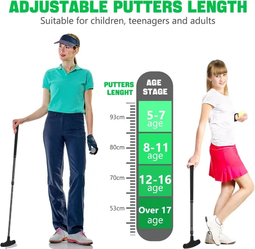 Vista 3 de Golf Putter, Golf Putters for Men & Women, Mini Putter, Club Golf Set, Bucket Golf Game, Two-Way Putters Includes Ball, Cup with Flag