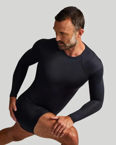 Vista 5 de Tommie Copper Men's Pro-Grade Shoulder Support Shirt I UPF 50, Long Sleeve Compression Shirt, Upper Body & Posture Support