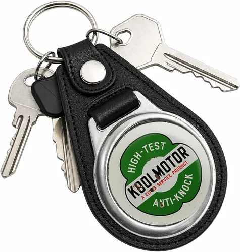 Vista 65 de Brotherhood Round Key Chain for Vintage Motor Oil, Petroleum, and