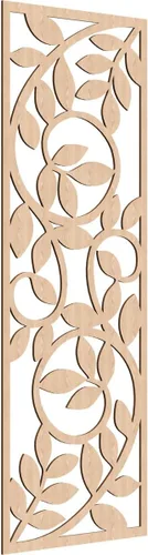 Vista 95 de 9 3/8"W x 24 3/8"H x 1/4"T Utica Decorativo Fretwork Madera Paneles de Pared, Abedul