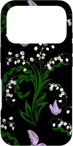 Vista 30 de Lily of The Valley and Butterflies Vintage Cottage Garden Case for iPhone 17