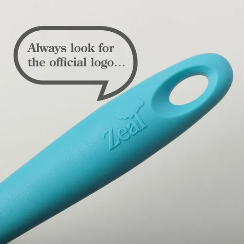 Vista 6 de Zeal Silicona antiadherente ranurado pescado rebanada/cocina Turner (11.8 in) -Aqua Agua