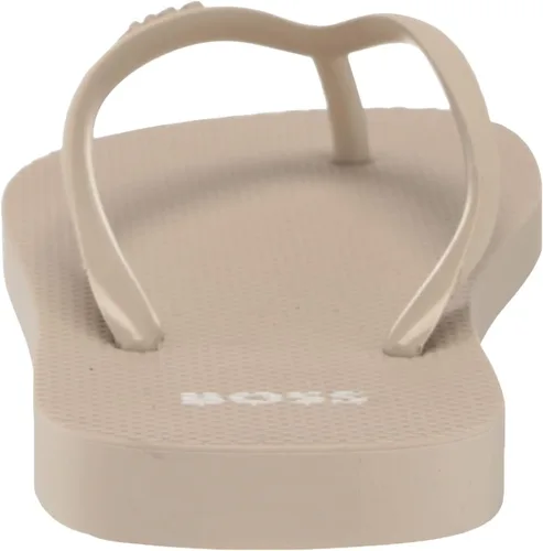 Vista 3 de BOSS Sandalias con logotipo audaz para hombre, leche de avena, 8-9, Leche de avena, 8-9