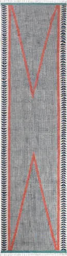 Vista 18 de Kilim Alfombra de Área 2x3 pies, color marrón bronce, diseño abstracto, estampado a mano en bloque, algodón Dhurrie, lavado a mano en superficie