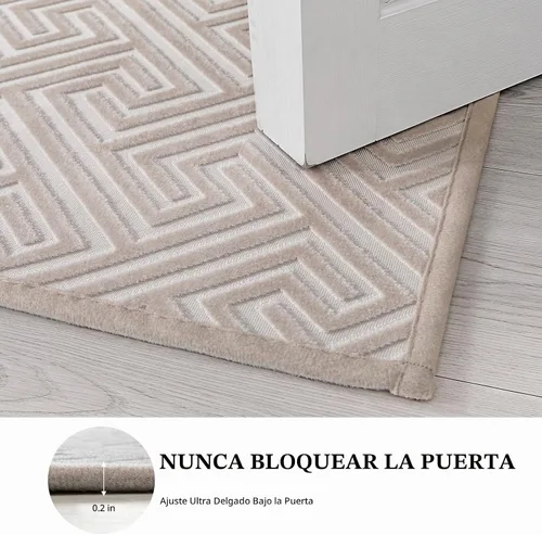 Vista 6 de YIHOUSE Alfombras de baño beige de 17 x 24 pulgadas, de secado rápido, antideslizantes, absorbentes, lavables a máquina, fina alfombra de baño