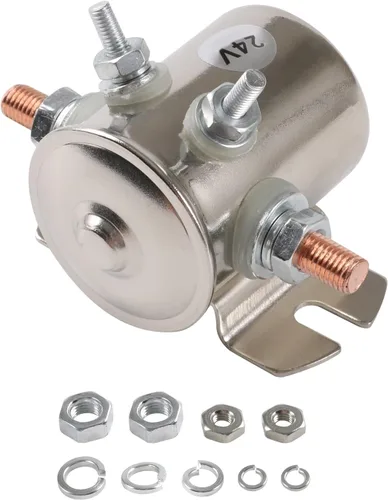 Vista 8 de Máx. 200A 12 voltios 3 terminales Relé solenoide de servicio continuo para carritos de golf, cabrestante resistente marino en Rush 24106 SPST 12VDC