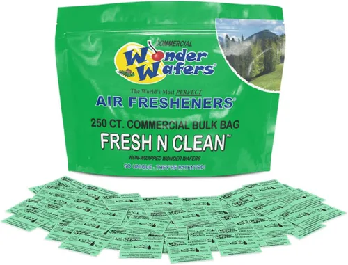Vista 22 de Wonder Wafers ambientadores de aire 25 unidades. Envueltos individualmente, fragancia de polvo de bebé