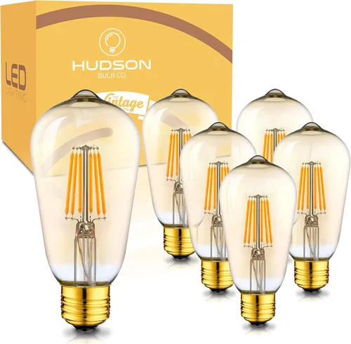 Vista 10 de Bombillas Edison incandescentes vintage de 60 W