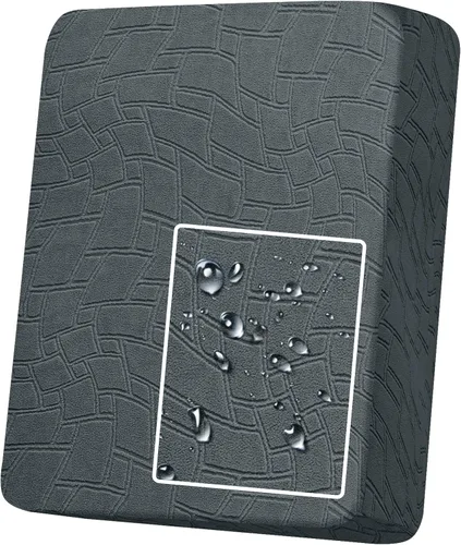 Vista 9 de MAXIJIN Fundas de cojín impermeables para sofá, funda de cojín individual de asiento de silla, fundas elásticas para sofá modular con parte inferior