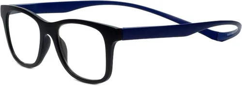 Vista 3 de Magz Chelsea Gafas de lectura +2.00 Negro/Azul Hombres/Mujeres Single Power Readers Cuello Colgante Magnético Snap It Conectar Trasero