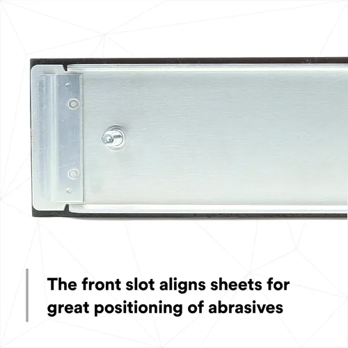 Vista 6 de 3M Stikit Air File Shoe 05448, 2-3/4 pulgadas x 16 pulgadas, aluminio, ligero, duradero