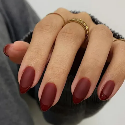 Vista 13 de 30 Uñas Postizas de Punta Francesa Negra a Presión, Uñas de Almendra Cortas para Presionar, Uñas Postizas Cortas en Forma de Almendra, Uñas