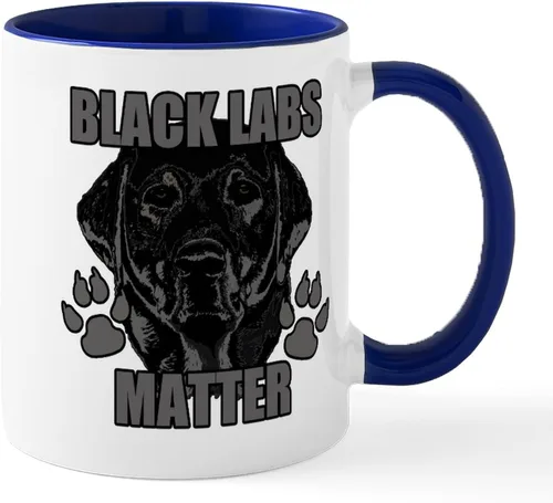 Vista 30 de CafePress Black Lab Mug Taza de café de cerámica de 11 oz (11.0 fl oz)