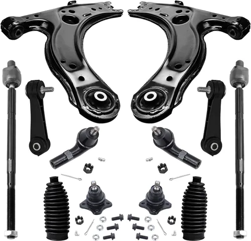 Vista 81 de Detroit Axle - Kit de extremo delantero para Hyundai Sonata XG350 XG300 Kia Optima, 2 brazos de control superiores con juntas de bola, 2 brazos
