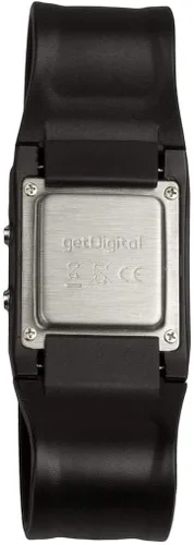 Vista 5 de getDigital Reloj de pulsera binario para profesionales con luces LED - un reloj digital negro que representa la hora como código binario