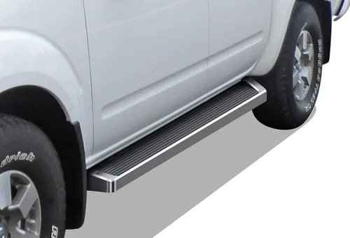 Vista 8 de iBoard Barras laterales para Nissan Frontier Crew Pickup de 4 puertas, Negro