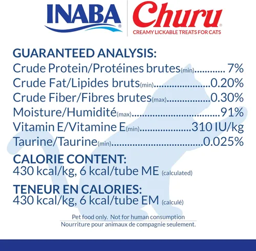 Vista 8 de INABA - Golosinas Churu para gatos, puré cremoso para gatos, sin cereales, que se puede lamer y exprimir / suplemento con vitamina E y taurina, 0.5